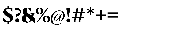 Sidera Black Font OTHER CHARS