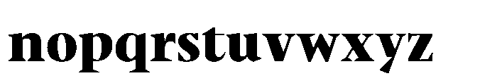 Sidera Black Font LOWERCASE