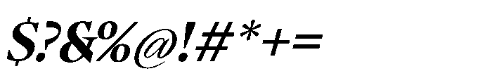 Sidera Bold Slanted Font OTHER CHARS