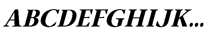 Sidera Bold Slanted Font UPPERCASE