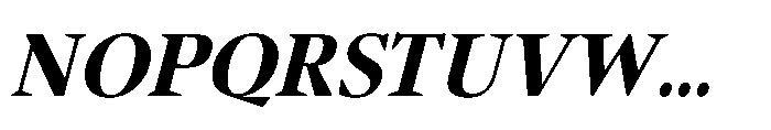 Sidera Bold Slanted Font UPPERCASE