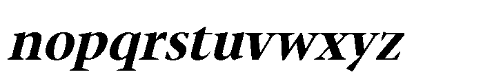 Sidera Bold Slanted Font LOWERCASE