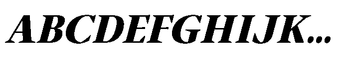 Sidera Extra Bold Slanted Font UPPERCASE