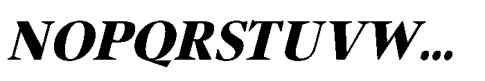 Sidera Extra Bold Slanted Font UPPERCASE