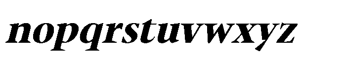 Sidera Extra Bold Slanted Font LOWERCASE