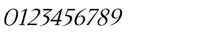 Sidera Light Slanted Font OTHER CHARS