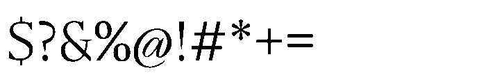 Sidera Light Font OTHER CHARS