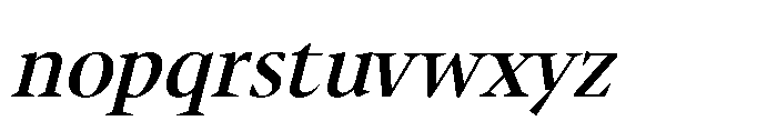 Sidera Medium Slanted Font LOWERCASE