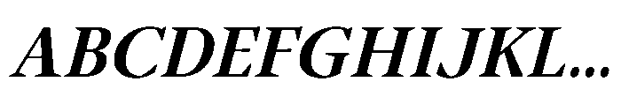 Sidera Semi Bold Slanted Font UPPERCASE