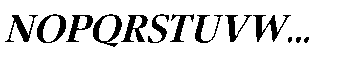 Sidera Semi Bold Slanted Font UPPERCASE