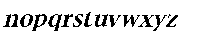 Sidera Semi Bold Slanted Font LOWERCASE