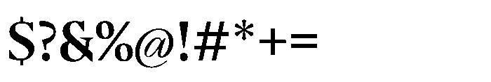 Sidera Semi Bold Font OTHER CHARS