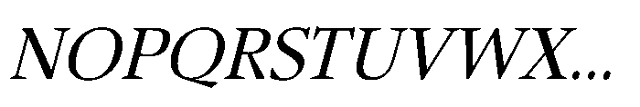 Sidera Slanted Font UPPERCASE