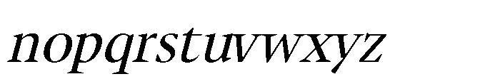 Sidera Slanted Font LOWERCASE
