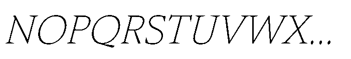 Sidera Thin Slanted Font UPPERCASE