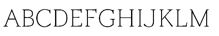 Sidera Thin Font UPPERCASE