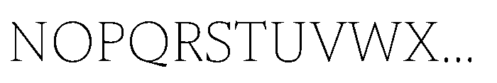 Sidera Thin Font UPPERCASE