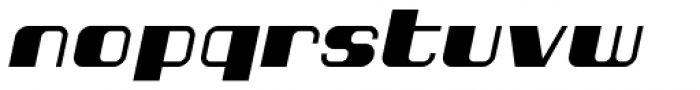 Sideron Italic Font LOWERCASE