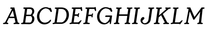 Sienna Italic Font UPPERCASE