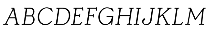Sienna Thin Italic Font UPPERCASE