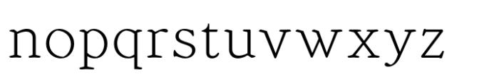 Sienna Thin Font LOWERCASE