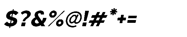 Sienta Bold Oblique Font OTHER CHARS