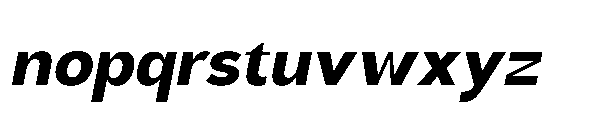 Sienta Bold Oblique Font LOWERCASE