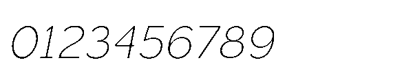Sienta Extra Light Oblique Font OTHER CHARS