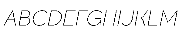 Sienta Extra Light Oblique Font UPPERCASE