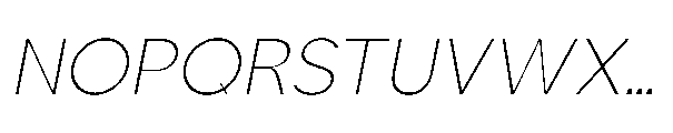 Sienta Extra Light Oblique Font UPPERCASE