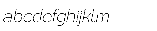 Sienta Extra Light Oblique FONT