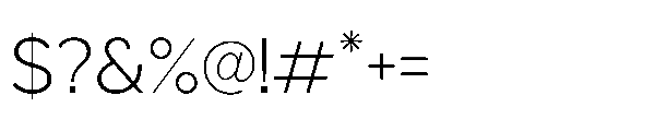 Sienta Light Font OTHER CHARS