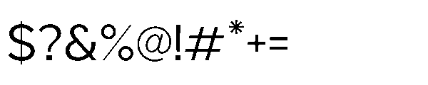 Sienta Regular Font OTHER CHARS