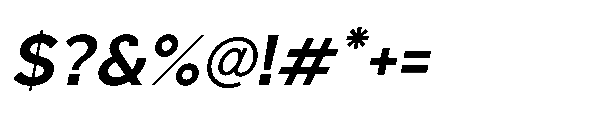 Sienta Semi Bold Oblique Font OTHER CHARS