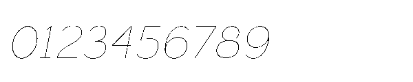 Sienta Thin Oblique Font OTHER CHARS