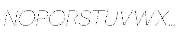 Sienta Thin Oblique Font UPPERCASE