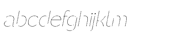 Sienta Thin Oblique FONT