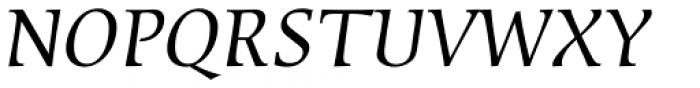 Sierra Std Italic Font UPPERCASE
