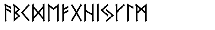SigRuna Elder Futhark Font UPPERCASE