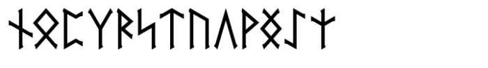 SigRuna Elder Futhark Font UPPERCASE