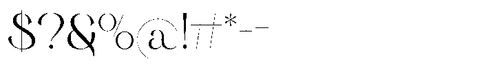 Sigera Font OTHER CHARS