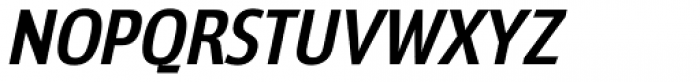 Sigma Condensed Medium Oblique Font UPPERCASE