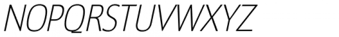 Sigma-Condensed-Oblique Font UPPERCASE
