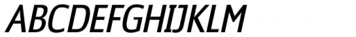 Sigma Condensed Regular Oblique Font UPPERCASE
