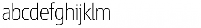 Sigma Condensed Thin Font LOWERCASE