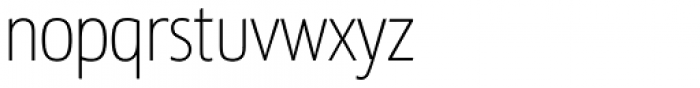 Sigma-Condensed Font LOWERCASE