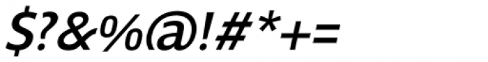 Sigma Regular Oblique Font OTHER CHARS