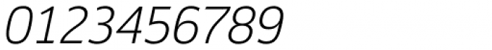 Sigma Thin Oblique Font OTHER CHARS