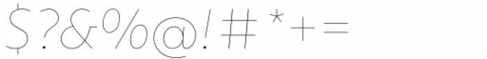 Sigmund PRO Thin Italic Font OTHER CHARS