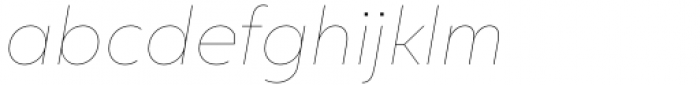 Sigmund PRO Thin Italic Font LOWERCASE